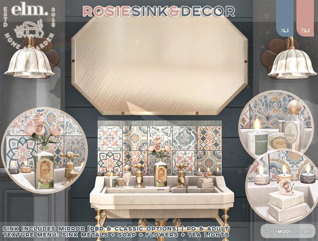 Rosie Sink & Decor by Elm. @ Kustom9